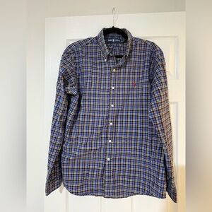 Polo by Ralph Lauren Men's Blue Plaid Shirt